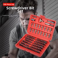100PCS Screwdriver Bit Set Phillips Slotted Hex Torx Magnetic Driver Bit Kit Power Drill Screwdriver Repair Tool Set