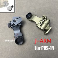 SOTAC Metal Tactical J Arm NVG Helmet Mount Bracket Adapter For PVS 14 L4G24 PVS-14 Night Vision NVG Mount Hunting Accessory