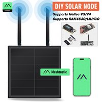 8W Solar Panel 433 868 915Mhz Battery Outdoor Waterproof Heltec V3 V4 LoRaWAN Meshtastic RAK4630 LILYGO ESP32 Arduino Nrf52480
