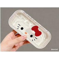 Cute Hello Kitty Glasses Storage Box Anime Kawaii Anime Pochacco Cartoon Girls Sweet Sunglasses Protective Case Gifts