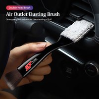 Car Cleaning Brush Air Outlet Dusting Double Head Brush For Ford Expedition Galaxy Kuga Mustang EDGE Mondeo Focus Escape Valve