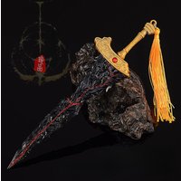 22cm Maliketh's Black Blade Greatsword Eldens Game Peripheral Model Accessories Keychains Ornaments Gifts Toys for Boys