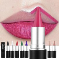 Matte Lip Liner, Long-Lasting, Automatic Rotating Wax Texture, Suitable for All Skin Types, Multi-Purpose, Suitable for Eyeliner, Holiday Parties, Lipstick