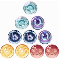 10pcs 5 pairs Dragon Eyes Cat Eye Toys 12mm 14mm 16mm 20mm 25mm 30mm Handmade Photo Glass Cabochons DIY Making Accessories