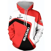 AliExpress Suzuki's new men's sports shirt with fashionable pattern 3D printing suitable for outdoor cycling and running cycling sweatshirt