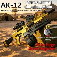 AK47 electric gel ball toy gun, Orbeez gun, with modular battery, suitable for outdoor games (ammunition not included)