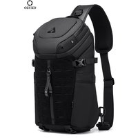 OZUKO Large Capacity Men Chest Bag Waterproof Crossbody Bags for Male Short Travel Messenger Sling Bag Fashion Shoulder Bag New