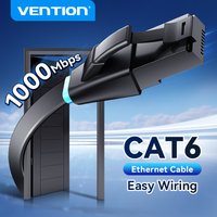 Vention Cat6 Ethernet Cable Gigabit High Speed 1000Mbps Lan Cable RJ45 Network Patch Cable for Laptop Router PC PS5 4 3 Xbox