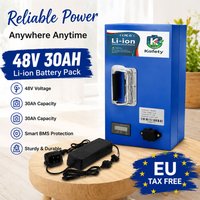 Batterieersatz für 48V 30AH 18650 Lithium-Elektrofahrrad-Akkupack mit BMS, Ersatz-Backup-Pack für 250-2000W Motoren