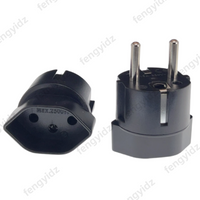 2pcs Swiss Switzerland to EU Travel Plug Adapter, Schuko Germany, France Plug Adapter Converter Electrical Socket Type E/F plug