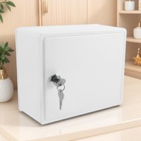 Lockable Plastic Milk Box Wall Mount Durable Mailbox for Outside Home Office Storage Wall Mounted Milk Box with Lock