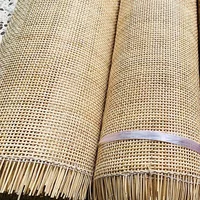 Natural Rattan Indonesian Cane Webbing Roll Material for Furniture Decoration Hollow Lattice Weaving Mat Chair Cabinet Repair