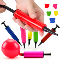 5pcs Hand Balloon Pump, Portable Manual Air Inflator for Carnival Birthday Wedding Party Decor Colorful Inflatable Supplies XJM