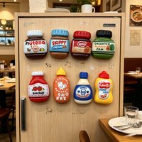 8pcs Refrigerator Magnets, Cartoon Food Fridge Magnets, Cute Decorative Magnets Personalized Fridge Magnet Locker Cabinet