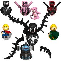 Legends Spider Man Deadpool Building Blocks Mini Action Figures Bricks Minifigures Educational Diy Toys Gifts