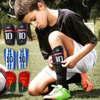 1 Pair Outdoor Sports Football Shin Guard Teenagers Adult Ultra Light Football Leg Mat Protective Sports Equipment
