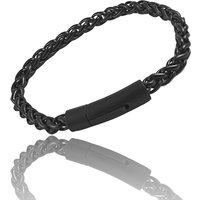 6mm Stainless Steel Black Chain Bracelet for Women Men Fashion Bride Bangle Trendy Wedding Party Couple Jewelry Birthday Gift