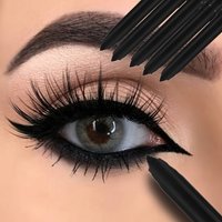 5PCS Waterproof Black Eyeliner Gel Pencil Lasting Natural Easy Wear Matte Quick Drying Non-Smudge Eye Liner Gel Pen Makeup