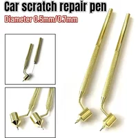 0.5mm/0.7mm Car Scratch Skipping Stones Fine Line Pen Repair Fine Scratches On Cars Touch-up Pen Liquid Lighter Paint Extra Fine