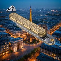 EDC Fidget Deep-fried Dough Sticks Metal Toys Mechanics Slider Hand Fidget Antistress Relaxing Toys Cool Fidgets