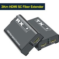 1080P HDMI Fiber Extender over SC Fiber Optic Cable 3Km HDMI to Fiber Video Transceiver Extender Transmitter Receiver Converter