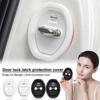 4pcs Silicone Car Door Lock Buckle Protector Cover Accessories For Nissan Nismo GTR Tiida Sylphy Teana X Trail T32 Qashqai J10