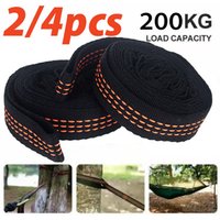 2/4Pcs High Bearing Capacity Hammock Straps 600lbs Breaking Strength Polyester Hammock Belt Rope 5 Ring Correias De Poliéster