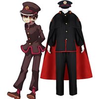 Anime Toilet Bound Hanako Kun Cosplay Yugi Amane Costume Full Set Cloak Pants Uniform Suit Halloween Party Outfits with Wig Hat