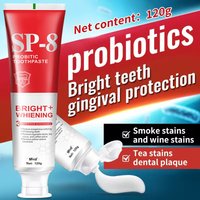 Sp-8 Probiotic Toothpaste For Oral Care Whiten Clean Removes Stains Fresh Breath With Lactobacillus & Sodium Saccharin 2026
