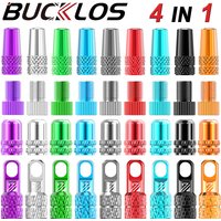 Aluminum Alloy Bicycle Valve Cap F/V A/V Bike Presta Valve Cap F/V To A/V Adapter Valves Core Removal Tool Bicycle Accessories