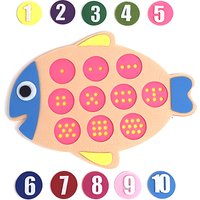 1-10 Digital Fruit Tree Cartoon Felt School Mathematics Teaching Aids Color Number Cognitive Felt Free Assemble Teaching Tools S