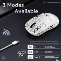 ATTACK SHARK X3 Lightweight Wireless Gaming Mouse with Tri-Mode 2.4G/USB-C Wired/BT 26K DPI PAW3395 Optical Sensor programmable