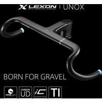 LEXON Gravel Handlebar 28.6mm Carbon Fiber UNOX Road Bike Exotropism Handlebars Integrated Bicycle Bent Bar Bike Parts