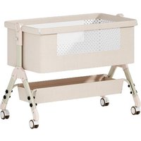 Baby Crib Foldable And Portable Multifunctional With Mosquito Net, Mattress, Changing Table, And Anti-Choking Milk Feature