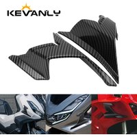 Motorcycle Carbon Fiber Black Front Fairing Winglet Aerodynamic Wing Cover Compatible For Honda ADV 160 Fairing Kits 1 pair