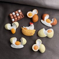 8pcs Adorable Kawaii Food-Themed Fridge Magnet Set - Colorful Resin Decorations for Kitchen, Office & Home