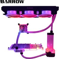 BARROW DIY Compputer Water Cooling Kit 360mm Radiator G1/4 CPU/GPU Block Pump Reservoir 120mm Fan PC Water Cooler Connectors Kit