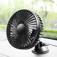 5V Portable Car Cooling Fan USB Powered Car Fan Multi-Angle Rotatable Suction Cup Dashboard Cooling Fan For Car Truck SUV RV