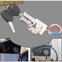 Electric Bicycle Scooter 2 Wire Battery Lock Anti-Theft Power Lock Key 10mm Cylinder Universal E-bike Motorcycle Accessories