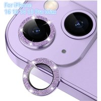 Diamond Glitter Camera Lens Protection For iPhone 17 Pro Max 16 Plus 16 Pro Max 14 Pro 16 Pro 15 Plus Glass Protector Accessory