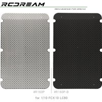 RCDream 1/10 Base Mount Sheet Metal Non-slip Chequered Plate Luggage Tray for FMS FCX10 LC80 Roof Rack #R160P