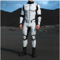 AliExpress ZHIO Men Halloween Cyber Punk Jumpsuit Adults Mechanical Cosplay Perfermence Bodysuit Carnival Party 3D Print Cycling Zentai