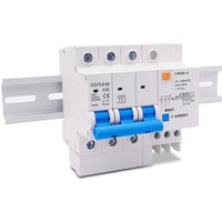 1 Pcs DZ47LE-63 3P 16-63A 400V Three-Phase Residual Current Circuit Breaker Overload Protection Industrial Grade