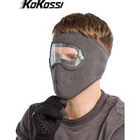 AliExpress KoKossi Winter Fleece Riding Windproof High Definition Goggles Warm Extended Mask Anti Fog Ski Cycling Mask For Men Women