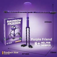 Rainbow Friend Building Blocks Doll Assembly Toy Educational Puzzle Gift for Boys Kindergarten Children's Day Assembly Toy