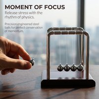 Physics Science Toy Newton Cradle Pendulum Ball Physics Teaching Tool Office Home Desktop Ornament Stress Relief Holiday Gift