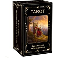 Renaissance Painting Theme Tarot Cards Set, 78 Cards, for History Lovers, Art Enthusiasts, Spiritual Explorers
