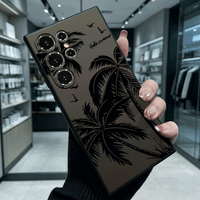 Coconut & Seagulls Shockproof Soft TPU Back Case For Samsung S22 S23 S24 S25 S26 Ultra A16 A35 A55 Anti Drop Cover