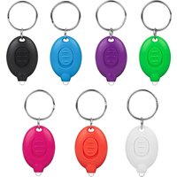 7 Pcs Mini Keychain Lights Super Bright Mini Flashlight for Outdoor Activities and Emergency Lighting, 7 Colors Housing