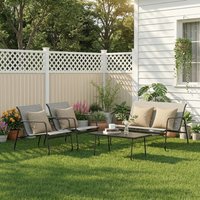GartistGo 4pcs Garden Furniture Set, suitable for Garden Furniture, Patio Furniture set,Weather-Resistant Poolside Cube Set